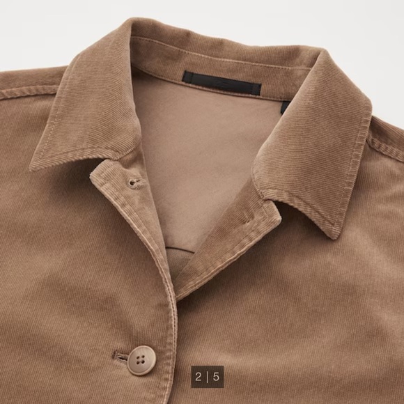 Uniqlo Corduroy Jacket - Ivory - Picture 2 of 10